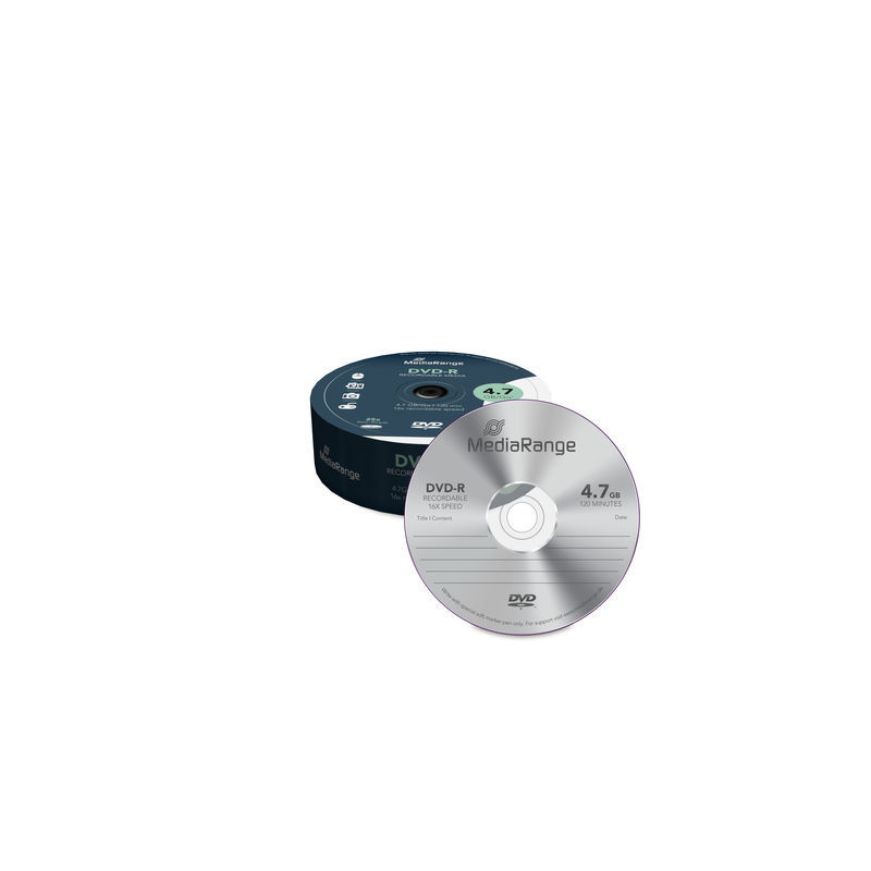 DVD-R 16X MediaRange Campana 25 pz.