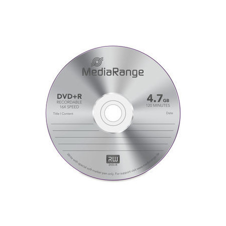 MediaRange DVD+R 4,7GB 16x Campana 50