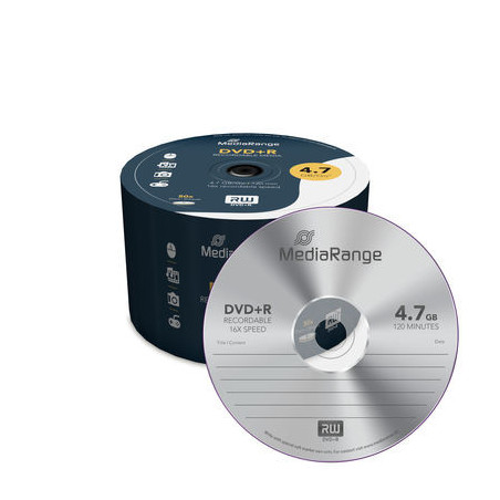 MediaRange DVD+R 4,7 Go 16x – Spindle 50 | DVDi.fr