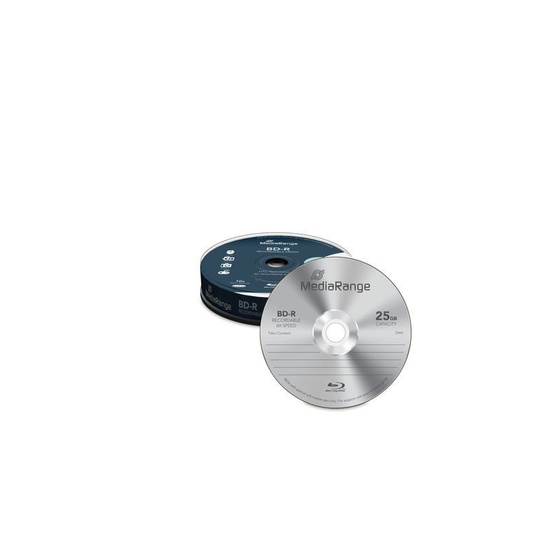 MediaRange BD-R 25GB 6x, Campana 10 MediaRange BD-R 25GB 6x, Campana 10