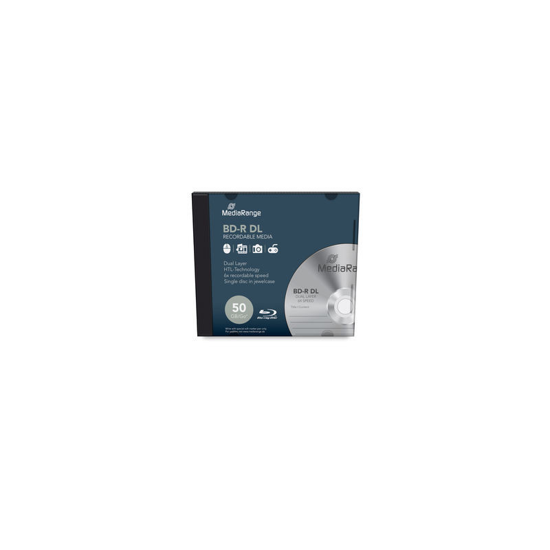 MediaRange BD-R Dual Layer 50GB 6x, einzeln im Jewelcase
