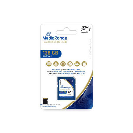 MediaRange SDXC™ memory card, UHS-1 | Class 10, 128GB