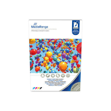 MediaRange 210 x 297mm Papel Fopto para inkjet printers, double-sided high-glossy, 220g/m², 50 sheets