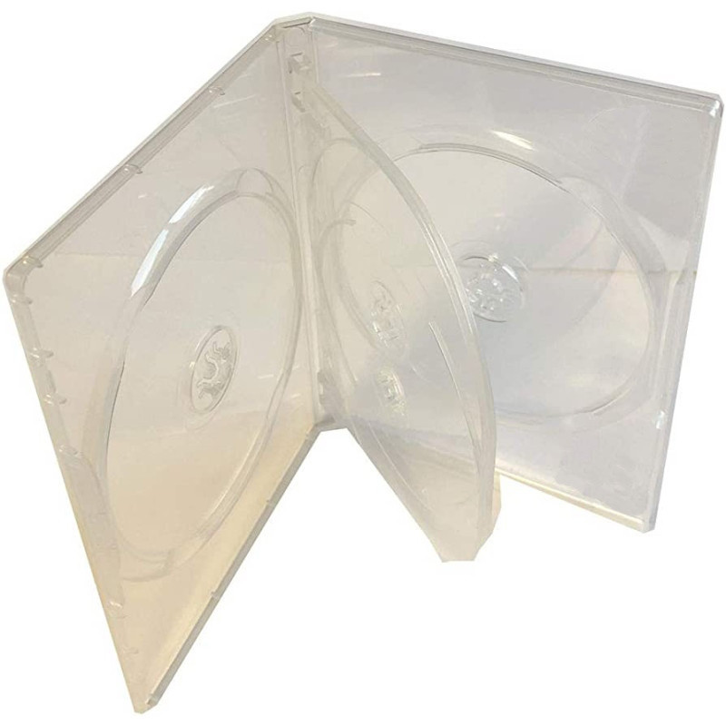 Etui DVD 4 Disques 14mm Transparent MediaRange