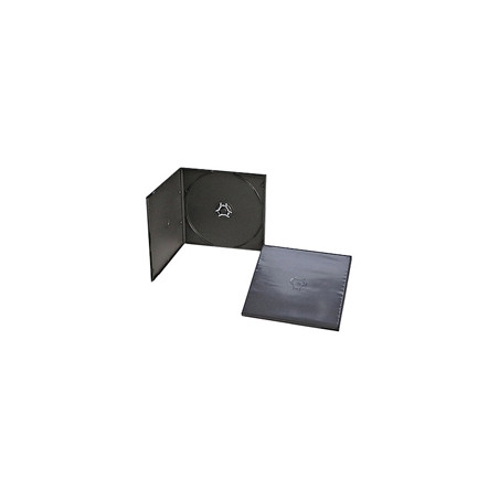 Caja CD/DVD 5.2mm Half Size para 1 Disco Negro