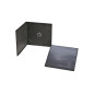 Caixa CD/DVD 5.2mm half size para 1 disco preta