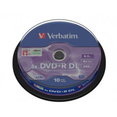 Verbatim DVD+R DL 8,5 GB 8x – Campana 10 | DVDi.fr