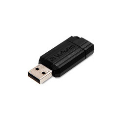 Verbatim PinStripe USB Drive 8GB - Black