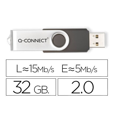 PEN DRIVE USB 32 GBS 2,0 Q-CONNECT