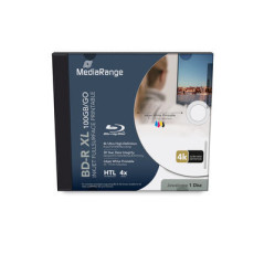 BD-R XL 100GB, 4x, Inkjet FF Printable em Jewelcase