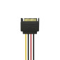 Cable SATA Alimentacion - SATA/M-2xSATA/H - 20cm