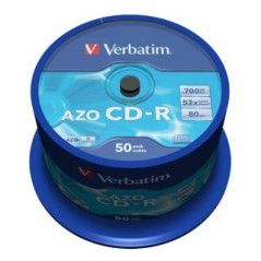 Verbatim CD-R 700 MB 52x – Spindel 50 | DVDi.fr