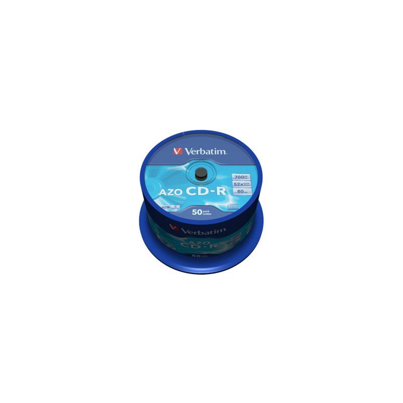 Verbatim CD-R AZO 700MB 52X Crystal-Oberfläche Spindel 50