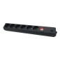 Power Strip - 6 Schuko Sockets - Overload Protection - 1.50m Cable Power Strip - 6 Schuko Sockets - Overload Protection - 1.50m Cable