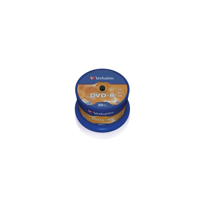 Verbatim DVD-R AZO 4,7 Go 16X surface argent mat spindle 50