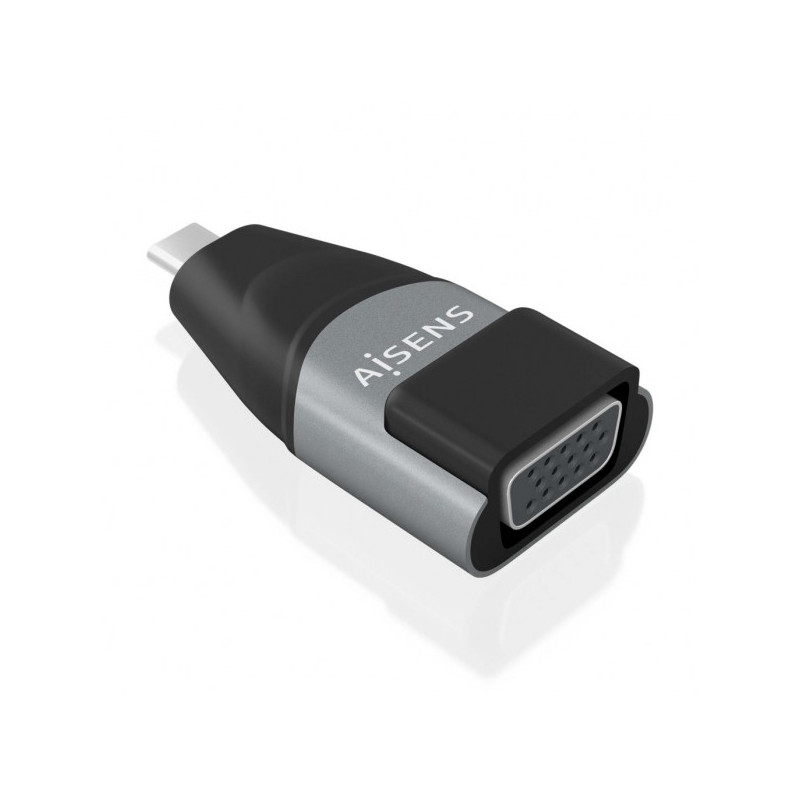 Aluminum USB-C to VGA Converter - USB to VGA Signal Transmission Aluminum USB-C to VGA Converter - USB to VGA Signal Transmission