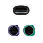 PS/2 (keyboard+mouse) to USB converter - Type 2xPS/2/H-A/M - 15cm PS/2 (keyboard+mouse) to USB converter - Type 2xPS/2/H-A/M - 15cm