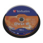 Verbatim DVD-R AZO 4.7GB 16X MATT SILVER SURFACE Cake 10