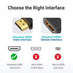 copie de Adaptateur HDMI Mâle vers HDMI Femelle 4K