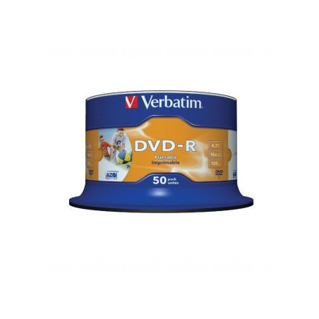 Verbatim DVD-R 4,7 GB 16x bedruckbar – Spindel 50 | DVDi.fr