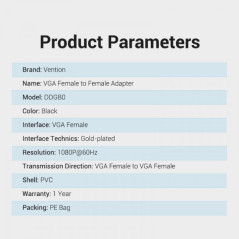 VGA Female to VGA Female Adapter