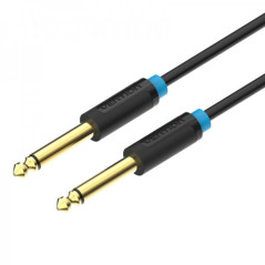 Stereo cable, 6.5 mm jack male to male, 10 m | DVDi.fr