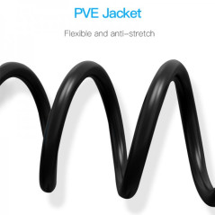 Stereo cable, 6.5 mm jack male to male, 10 m | DVDi.fr