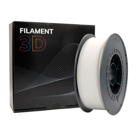 Filamento 3D PLA - Diametro 2.85mm - Bobina 1kg - Color Blanco