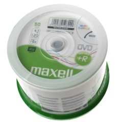 Maxell DVD+R 4.7, Inkjet white, Pack 50