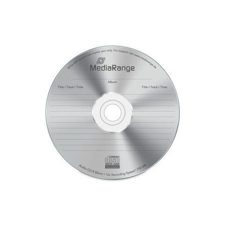 MediaRange Audio-CD-R 700MB 80min 12x, Spindel 25