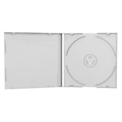 Caja CD Jewelcase 10.4mm para 1 CD/DVD Transparente