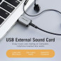 Vention Sound Card 2.1 - Grey