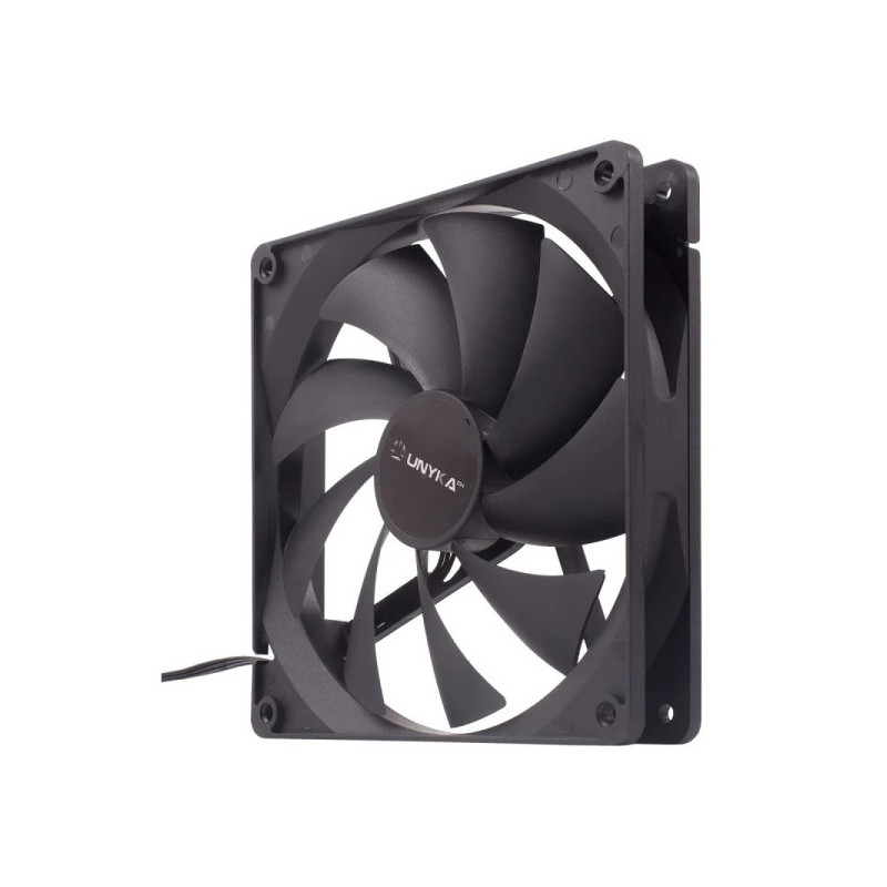 Ventilateur Unykach 140 mm - Vitesse maximale. 1000 tr/min - Couleur noire Ventilateur Unykach 140 mm - Vitesse maximale. 1000 tr/min - Couleur noire