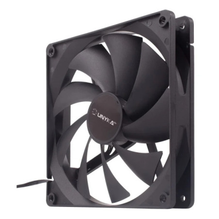 Unykach 140 mm fan, up to 1000 rpm, black | DVDi.fr