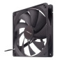 Ventilateur Unykach 140 mm - Vitesse maximale. 1000 tr/min - Couleur noire Ventilateur Unykach 140 mm - Vitesse maximale. 1000 tr/min - Couleur noire
