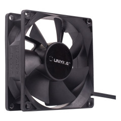 Unykach 80 mm fan, up to 2000 rpm, black | DVDi.fr