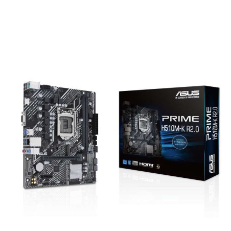 Motherboard Asus Prime H510M-K R2.0 Intel 1200 2x DDR4 - HDMI, PCIe 3.0, 4x Sata III, USB 3.2, MicroATX