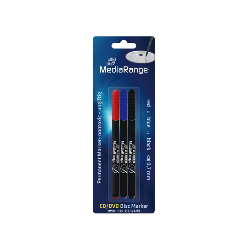 CD/DVD/Blu-ray Marker pen with 3 colours