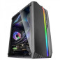 Mars Gaming MC-S1 Compact Gaming Case - 12 Mode ARGB Lighting - Micro-ATX/Mini-ITX Compatible