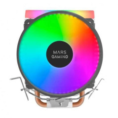 Ventilateur CPU double 110 mm Mars Gaming MCPU33 avec dissipateur thermique à 3 caloducs - Vel. Max. 1600 tr/min