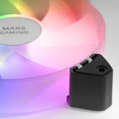 Mars Gaming MF-3A ARGB Fan Kit - 360 Frameless Lighting - ARGB Rainbow Effects