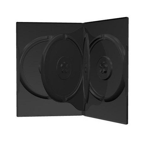 Estuche DVD 4 Discos 14mm negro MediaRange