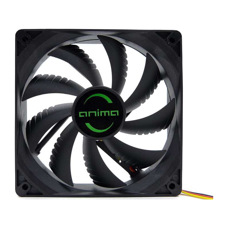 Ventilateur Tacens Anima AF12 120 mm - Boîtier et pales noirs - Vitesse Max. 1200 tr/min Ventilateur Tacens Anima AF12 120 mm - Boîtier et pales noirs - Vitesse Max. 1200 tr/min