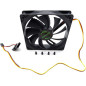 Ventilateur Tacens Anima AF12 120 mm - Boîtier et pales noirs - Vitesse Max. 1200 tr/min Ventilateur Tacens Anima AF12 120 mm - Boîtier et pales noirs - Vitesse Max. 1200 tr/min