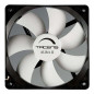 Tacens Aura II Ventilador 120mm - Carcasa Negra, Aspas Blancas - Vel. Max. 1200rpm