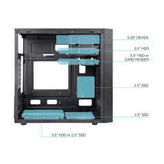 Caixa Mini Tower Tooq Micro-ATX/Mini-ITX | DVDi.fr