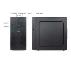 Caixa Mini Tower Tooq Micro-ATX/Mini-ITX | DVDi.fr