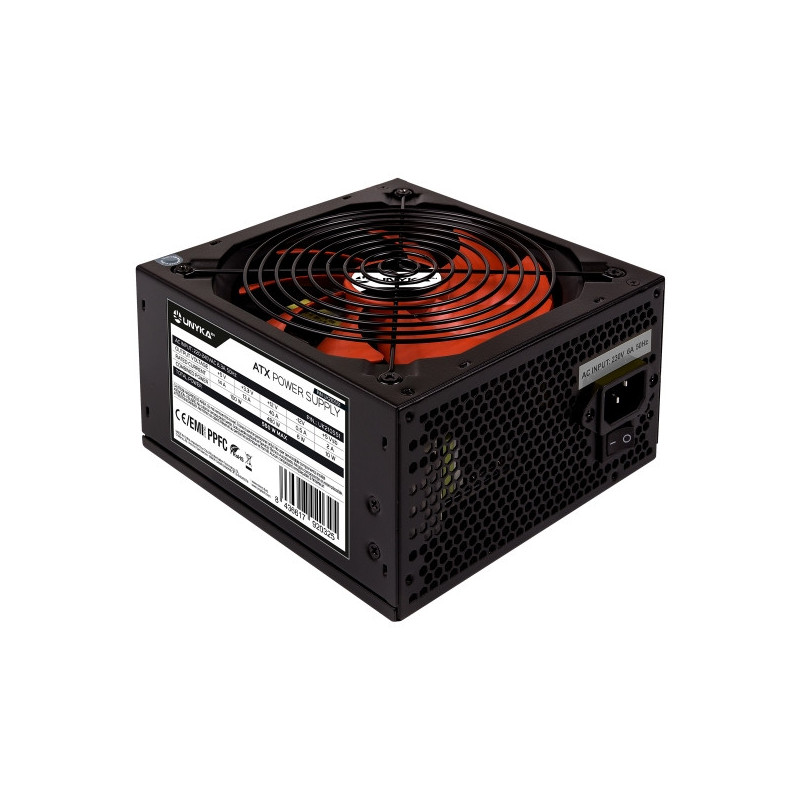 Unykach ATX 550W Gaming Power Supply 550W ATX 2.3 - PPFC - 140mm Fan