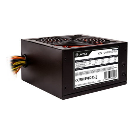 Unykach ATX 550W Gaming Power Supply 550W ATX 2.3 - PPFC - 140mm Fan