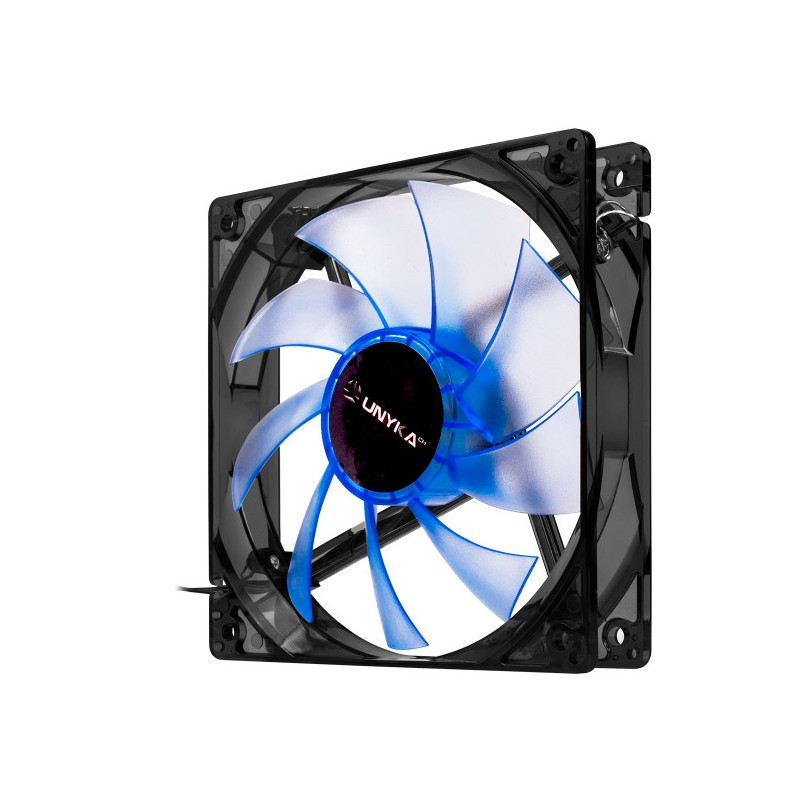 Ventilador Unykach 120mm com LED Azul - Velocidade Máxima 1200 rpm